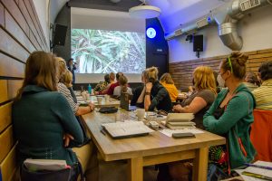 Marie Straková z Agrostis Trávníky, s. r. o., Seminář Ekologická obnova travních porostù, 22. září 2020, foto: Barbora Čepelová