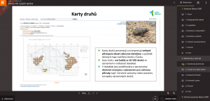 Příklad strany z e-learningového kurzu o soustavě Natura 2000 projektu Jedna příroda
