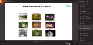 Příklad strany z e-learningového kurzu o soustavě Natura 2000 projektu Jedna příroda