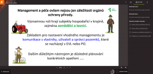 Příklad strany z e-learningového kurzu o soustavě Natura 2000 projektu Jedna příroda