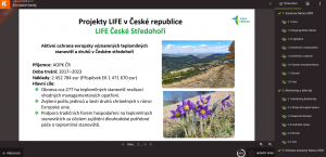 Příklad strany z e-learningového kurzu o soustavě Natura 2000 projektu Jedna příroda